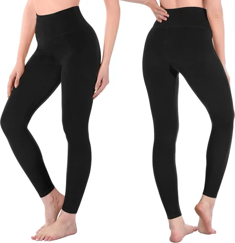 Vista 2 de SINOPHANT Leggings de cintura alta para mujer, pantalones capri de yoga suaves y largos para entrenamiento atlético