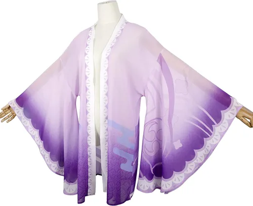 Vista 3 de CMEGEOME Anime Cosplay Cloak Tanjiro Shinobu Nezuko Robe Kimono Beach Swimsuit CoverUp for Women Halloween Christmas
