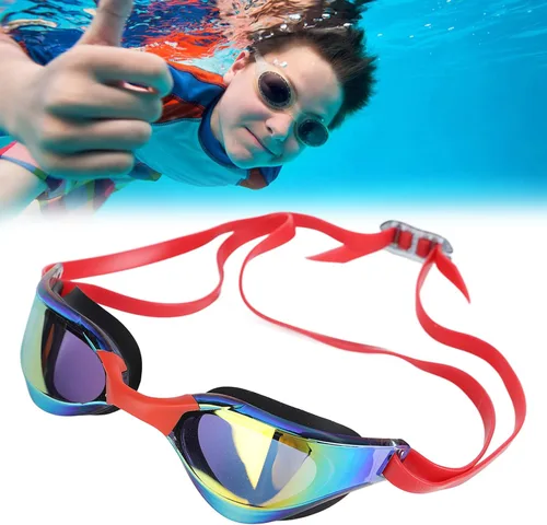 Vista 10 de Gafas de natación para adultos sin fugas Protección UV que compite con gafas de alta resolución