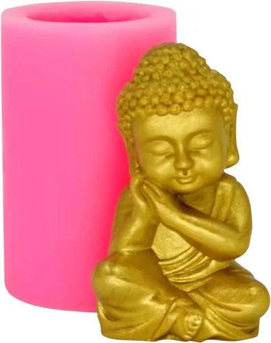 Vista 11 de Buddha - Molde de silicona para jabón hecho a mano, manualidades, vela, chocolate, magdalenas, hielo Buda-01