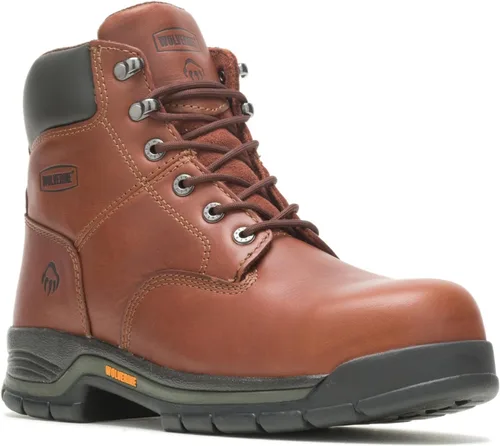 Vista 2 de Wolverine Botas de trabajo Harrison con cordones de 6 pulgadas para hombre