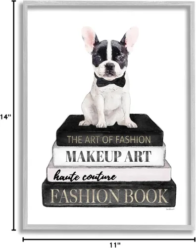 Vista 10 de Stupell Industries Fancy Boston Terrier - Estantería para perros, diseño de Amanda Greenwood Stupell Industries · By Amanda Greenwood · Ready to