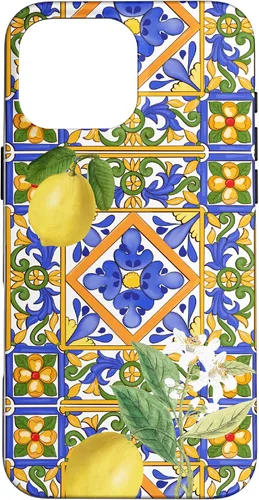 Vista 19 de Sicilian,Italian,Summer,Tiles,Citrus,Mosaic,Majolica Art Case for iPhone 17