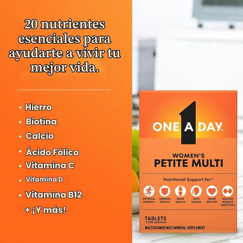 Vista 4 de Multivitamínico completo One-A-Day Women's Petites, 160 unidades, BAYER579086, 1, 1