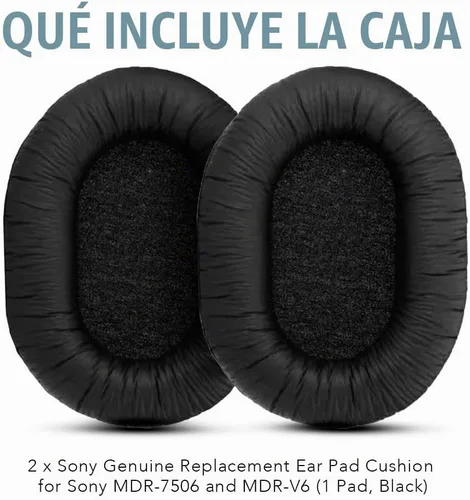 Vista 6 de Almohadillas de repuesto originales para auriculares SONY MDR-7506, MDR-V6, MDR-V7, MDR-CD900ST - 1 par (2 piezas)