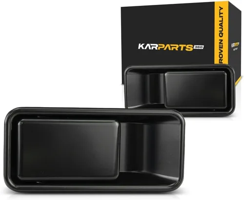 Vista 10 de KarParts360 Manija de puerta exterior para Jeep Wrangler YJ 1987-1995 lado del conductor Delantera Negro liso Moldura: todos los submodelos