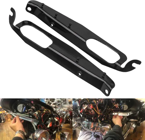 Vista 2 de Soportes de carenado interior negro para Harley Electra Glide Street Glide Tri Glide Ultra Classic 1993-2013