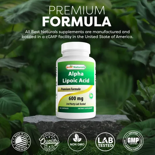 Vista 11 de Best Naturals- Ácido alfa lipoico (ALA) - 600 mg (120 unidades (paquete de 2))
