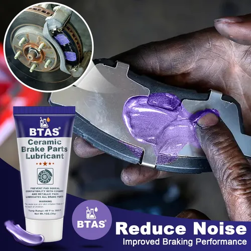 Vista 4 de BTAS Grasa de freno para lubricante de piezas de freno,Pinza deslizante pasador y lubricante de almohadilla,Grasa de freno de silicona de cerámica