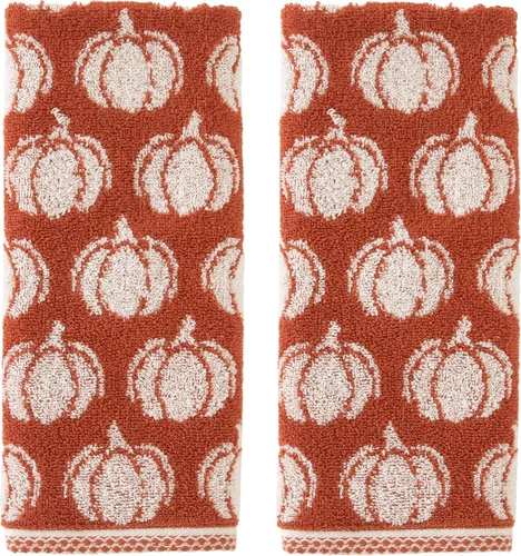 Vista 8 de SKL Home Juego de toallas de mano para otoño, cosecha, otoño, dar gracias, hogar, para baño, cocina, bar y regalo, natural, 2