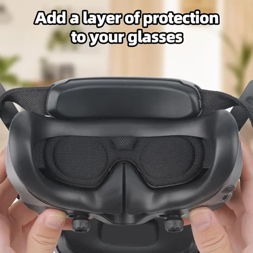 Vista 5 de Funda protectora para gafas 3, protector de lente, cubierta contra el polvo, visera solar, funda protectora de silicona para protección contra