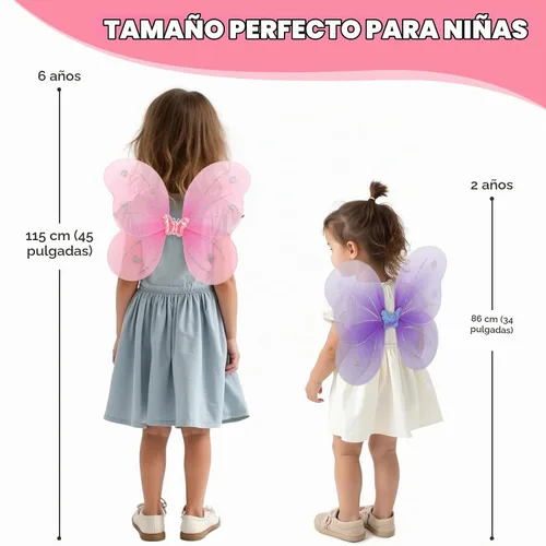 Vista 4 de kilofly Juego de 6 juegos de disfraz de princesa mariposa ángel juego de rol 4