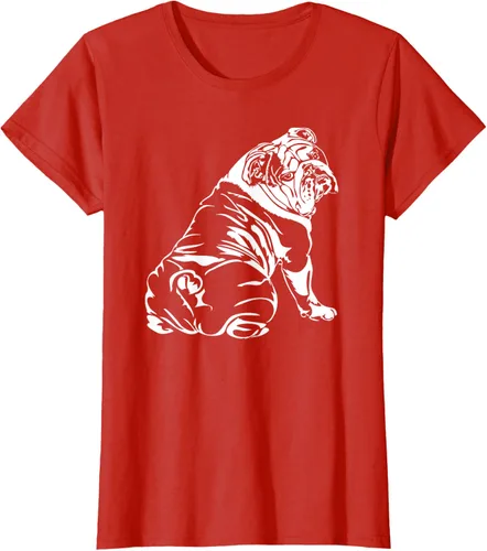 Vista 99 de Gracioso Bulldog Inglés playera perro Hund playera regalo, Azul (Heather blue)