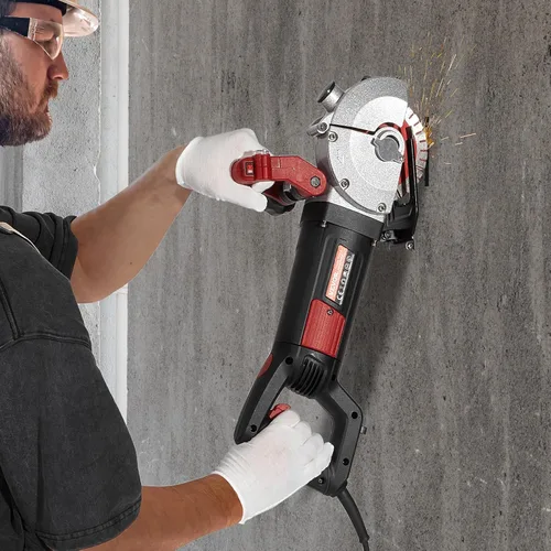 Vista 8 de VEVOR Wall Chaser - Cortador de hormigón de 4800 W (con hojas de sierra de 5 x 5 pulgadas, a prueba de polvo y visión infrarroja de línea)