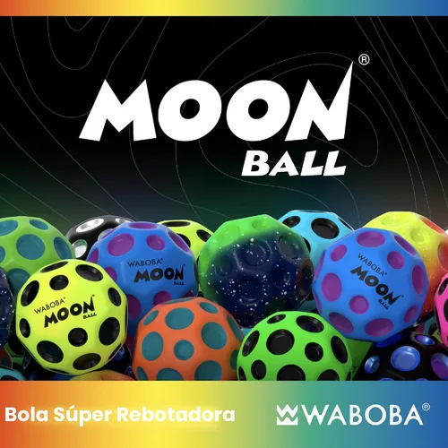 Vista 2 de Waboba Paquete de 2 Pelotas Moon con Degradado - Pelotas Súper Saltarinas para Pared para Niños y Adolescentes - Juguete Deportivo de Exterior como