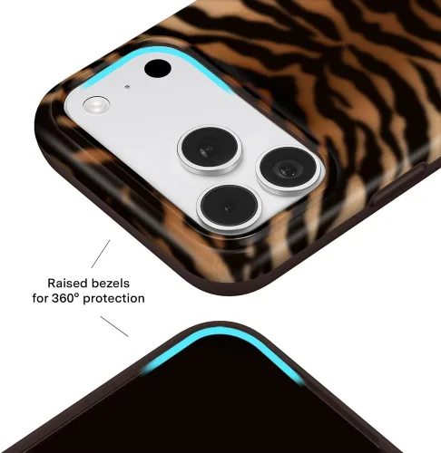 Vista 946 de VELVET CAVIAR Funda para iPhone 15, compatible con MagSafe, probada contra caídas de 10 pies, fundas protectoras de diseño, leopardo color rosa