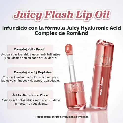 Vista 2 de rom&nd JUICY FLASH LABIO ACEITE 03 PEACH STROBE ESTUBRO DE MELOCOT