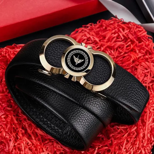 Vista 5 de VANNANBA Ratchet Leather Belt for MenFashion Belt Men Automatic Bucklewith Elegant Gift Box