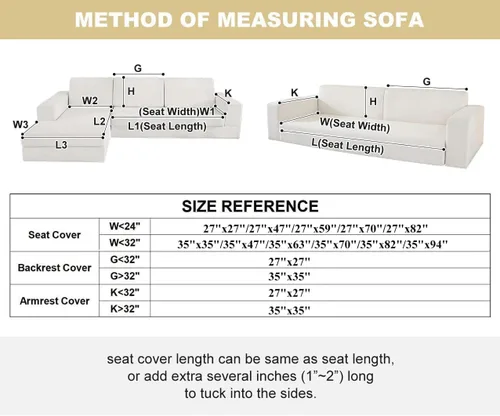 Vista 2 de vctops - Funda de sofá a rayas súper suave de corduroy, funda seccional para sofá, funda lavable antideslizante para sofá, protector de muebles