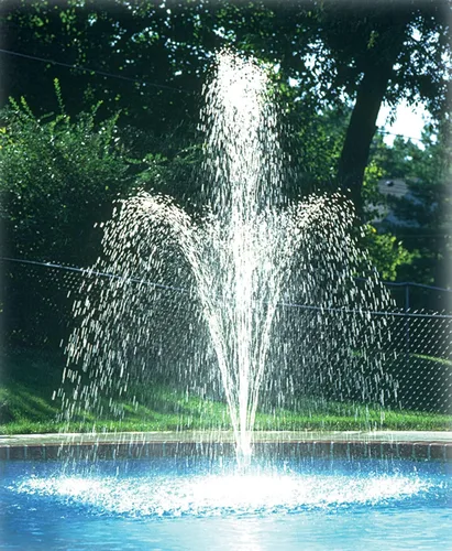 Vista 3 de DUNNRITE Productos Flowerfall Fuente de piscina de doble nivel