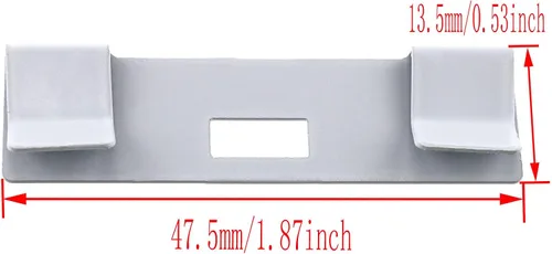 Vista 4 de 20 piezas de accesorios de clip de cortina para el hogar, pestaña de reparación de persianas verticales, reemplazo de persianas de ventana