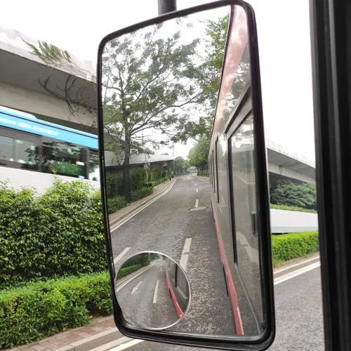 Vista 6 de Espejo retrovisor convexo convexo grande de vidrio HD de 3.75 pulgadas, adhesivo fuerte para automóvil, camioneta, SUV y camiones