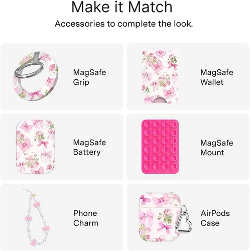 Vista 1089 de VELVET CAVIAR Funda para iPhone 15, compatible con MagSafe, probada contra caídas de 10 pies, fundas protectoras de diseño, leopardo color rosa