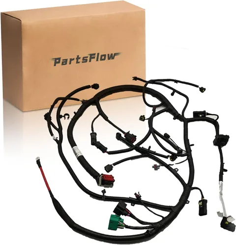 Vista 50 de PartsFlow Arnés de cableado universal extra largo de 12 circuitos Street Hot Rod Wire para Chevrolet Chevy Mopar para Ford Muscle Car, arnés