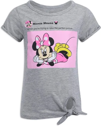 Vista 2 de Disney Minnie Mouse - Conjunto de camiseta y pantalón corto para niñas pequeñas - Rosa/Gris