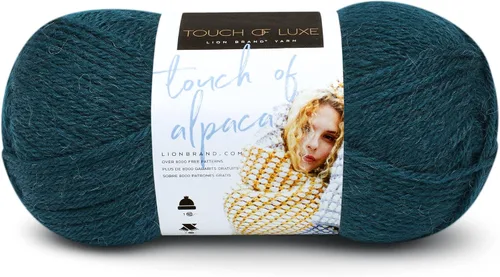 Vista 17 de Lion Brand Yarn Hilo Touch of Alpaca (1 madeja), color negro