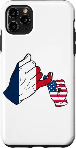 Vista 11 de iPhone XR Parent and child France USA family Case