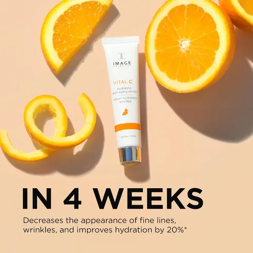 Vista 5 de IMAGE Skincare, VITAL C Hydrating Face Serum, with Vitamin C and Hyaluronic Acid, to Brighten, Tone and Smooth Appearance of Wrinkle