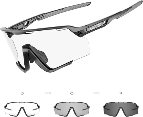 Vista 11 de KAPVOE Photochromic Cycling Glasses Men Women Clear Mountain Bike Sunglasses MTB Bicycle Riding Sports Triathlon - K170