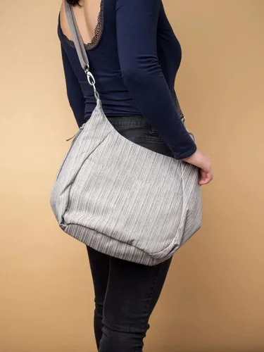 Vista 5 de HAIKU Amble Hobo Bag con correa de hombro extraíble y correa cruzada ajustable