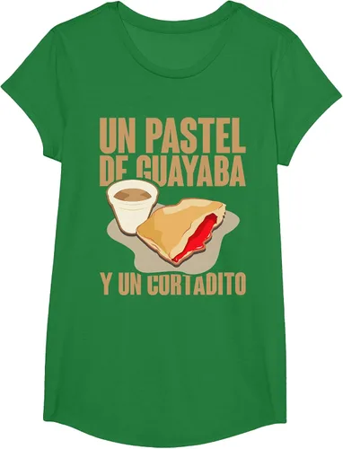 Vista 77 de Funny Cuban Coffee Guayaba Guava Breakfast T Shirt T-Shirt Asphalt Grey