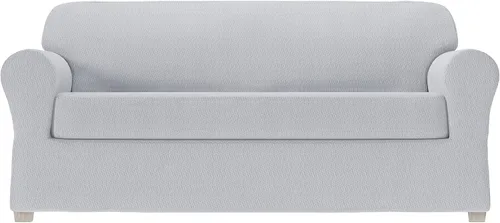 Vista 14 de Zenna Home Simply Fit - Funda elástica para sofá (1 pieza), color crudo