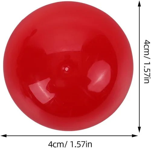 Vista 8 de 25pcs bolas de rifa bolas de bingo sin número bolas huecas de plástico 40MM rojo