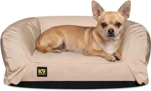 Vista 26 de K9 Ballistics Tough Bolster Cama Sofá Almohada Anidable para Perros para Razas Toy y Extra Pequeñas - Duradera, Resistente al Agua con Funda