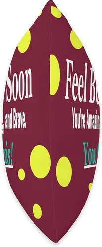 Vista 2 de DesignsByKelley Best Wishes Fast Recovery Gifts Feel Better Soon Gifts for Women Kids - Almohada de recuperación (16.0 x 16.0 in), multicolor