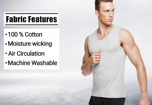 Vista 5 de Galaxy by Harvic Single and 3-Pack Mens Heavy-Weight Ribbed Tank Tops