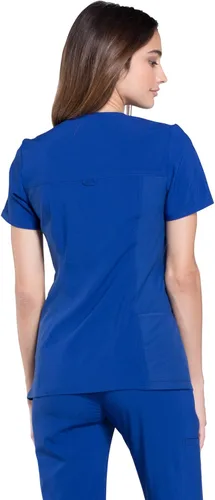 Vista 2 de Cherokee Camiseta quirúrgica de punto iflex con cuello en V para mujer