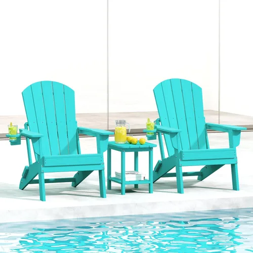 Vista 19 de HDPE Silla Adirondack plegable, Aruba