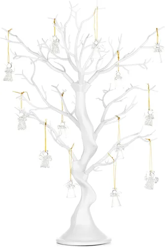 Vista 10 de NUPTIO Árbol Artificial Negro de Halloween: 22.8 pulgadas de Alto Exhibidor de Ornamentos Navideños Árboles Falsos Manzanita Ramas Decorativas