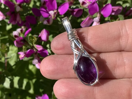 Vista 19 de Colgante de cristal de cuarzo rosa de 14 quilates, calidad AAA relleno de oro, varita de corazón, reiki Energy Romance, con elegante caja de regalo