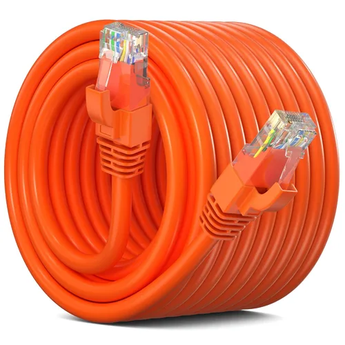 Vista 34 de Maximm Cable Ethernet Cat 6, cable de red y conexión de alta velocidad de 10 pies, UTP, 10 Gbps, cable Ethernet de 550 MHz, color naranja