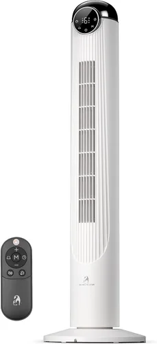 Vista 19 de Antarctic Star Ventilador de torre T36, ventilador oscilante sin aspas de 36 pulgadas con control remoto, 6 velocidades y 4 modos, pantalla LED