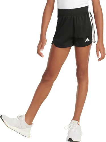 Vista 3 de adidas Pantalones cortos de malla de 3 rayas para niña