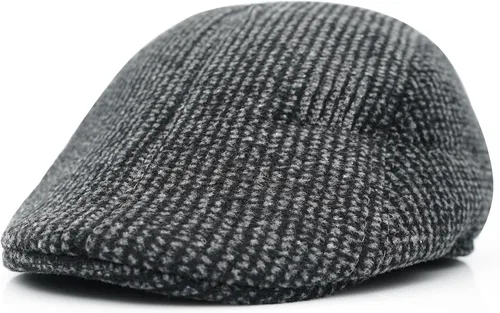 Vista 8 de Ivy Newsboy - Gorra plana estilo Gatsby, gorra clásica para conducir Gris