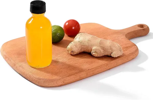 Vista 7 de Smith's Mason Jars Botellas de vidrio de 2 onzas con tapas con embudo de vertido, ideal para botellas de salsa picante, whisky, almacenamiento