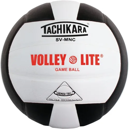 Vista 2 de Tachikara SVMNC balón de vóley liviano (negro/blanco)